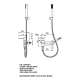 Grifo de ducha y baño Imex Monza Croquis 11