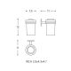 Portacepillos de baño Cosmic Duo Round Croquis 2