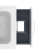 Conjunto completo mueble de baño fondo reducido 35 cm Amizuva Hone Detalle 10
