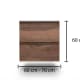 Conjunto de mueble de baño pequeño Bruntec Nivo 2 cajones suspendido Croquis 9