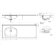 Lavabo encastrado Slim Croquis 1