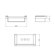 Jabonera de baño Cosmic Metric S Croquis 2