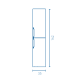 Columna de baño Royo Wave Croquis 6