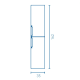 Columna de baño Royo Wave Croquis 7