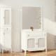 Conjunto mueble de baño rústico Bruntec  Córdoba Ambiente 4