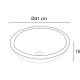 Lavabo de mármol natural Bruntec Wessel Croquis 2