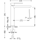 Grifo de lavabo Tres Loft Croquis 1