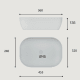 Lavabo sobre encimera Art and Bath Orta Croquis 1