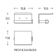 Portarrollos de baño Cosmic Architect S+ Croquis 22
