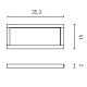 Estante de baño Royo Square Croquis 3