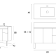 Conjunto mueble de baño Inve Río Croquis 5