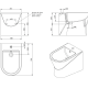 Pack inodoro + bide Unisan Sanindusa Urb.y Croquis 9