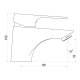 Grifo de lavabo Galindo Ingo Plus Croquis 4