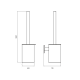 Conjunto de accesorios de baño Medimex Essential Croquis 7