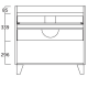 Mueble de baño Coycama Escorpio Croquis 7