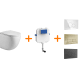 Pack inodoro + cisterna empotrada + pulsador  Bruntec Roundy Principal 0