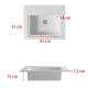 Lavabo encastrado Bruntec Tabac Croquis 1