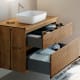 Mueble de baño con encimera de madera maciza Bruntec Alpes 1 Croquis 4