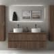 Conjunto mueble de baño Salgar Kira con lavabo sobre encimera Ambiente 15