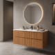Conjunto de mueble de baño de madera maciza Bruntec Alpes Ambiente 10