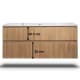Conjunto de mueble de baño de madera maciza Bruntec Alpes Croquis 11