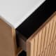 Conjunto de mueble de baño de madera maciza Bruntec Alpes Detalle 7