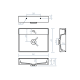 Lavabo suspendido Bruntec Vega Croquis 4