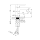 Grifo de lavabo GME Cassio Croquis 7