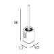 Escobillero de baño Manillons Torrent Slim Croquis 6