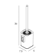 Escobillero de baño Manillons Torrent Slim Croquis 6