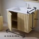 Conjunto de mueble de baño de madera maciza Bruntec Alpes 14 Croquis 5