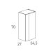 Columna de baño de Viso Bath Vision Croquis 1