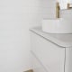 Mueble de baño con encimera blanca de resina Royo Dai Top Detalle 3
