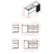 Conjunto mueble de baño Grupo Seys Lazio Croquis 3