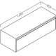 Mueble de baño Coycama lambda con encimera de madera Croquis 5