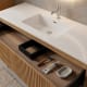 Conjunto de mueble de baño con lavabo Solid Surface Bruntec Duna Detalle 10