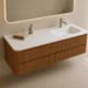 Conjunto de mueble de baño con lavabo Solid Surface Bruntec Duna Principal 4