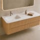 Conjunto de mueble de baño con lavabo Solid Surface Bruntec Duna Principal 1