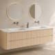 Conjunto de mueble de baño con lavabo Solid Surface Bruntec Duna Principal 2