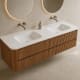 Conjunto de mueble de baño con lavabo Solid Surface Bruntec Duna Ambiente 12