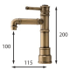 Grifo de lavabo Martí 1921 Loft Croquis 8