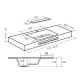 Lavabo suspendido Bruntec Miami Croquis 5