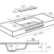 Lavabo suspendido Bruntec Miami Croquis 5