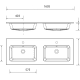 Conjunto mueble de baño Salgar Runa Croquis 17
