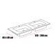 Lavabo encastrado Bruntec Miami Croquis 1