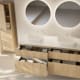 Mueble de baño madera maciza ranurada Bruntec Alpes 9 Detalle 2