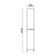 Columna de baño Salgar Infinity Croquis 3