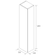 Columnas de baño Salgar Bequia Croquis 9