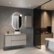 Mueble de baño MDF lacado con encimera de madera Bruntec Vilma Principal 2