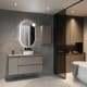 Mueble de baño MDF lacado con encimera de madera Bruntec Vilma Principal 0